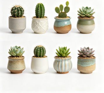 Rootivo Altman Plants Plantas de Cactus Vivas y Suculentas Variadas (Paquete de 8) Plantas de Interior en Mezcla de Tierra para Cactus